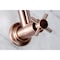 Kingston Brass KS810DXAC Concord Wall Mount Pot Filler Kitchen Faucet, Antique Copper KS810DXAC - alternate 6